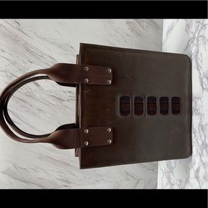 JOYCE MARTIN Brown Top Handle Tote